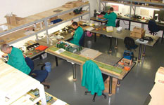 The manual assembly area in the existing building.